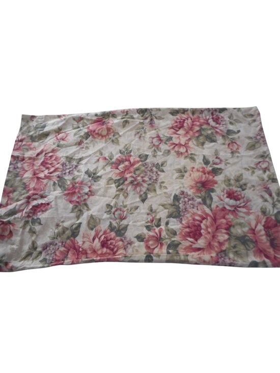 Dan River Other - Vintage Dan River beige green dark pink Floral Standard Pillowcase
